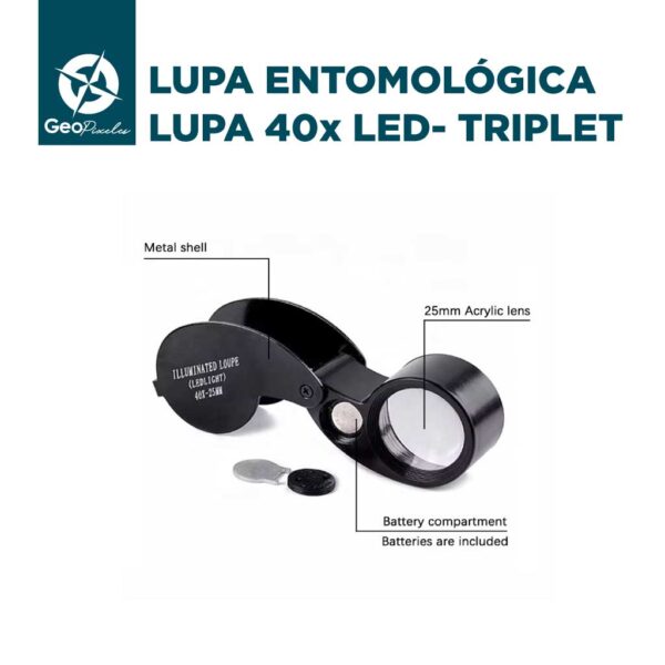 Lupa 40x LED - Triplet - Imagen 2